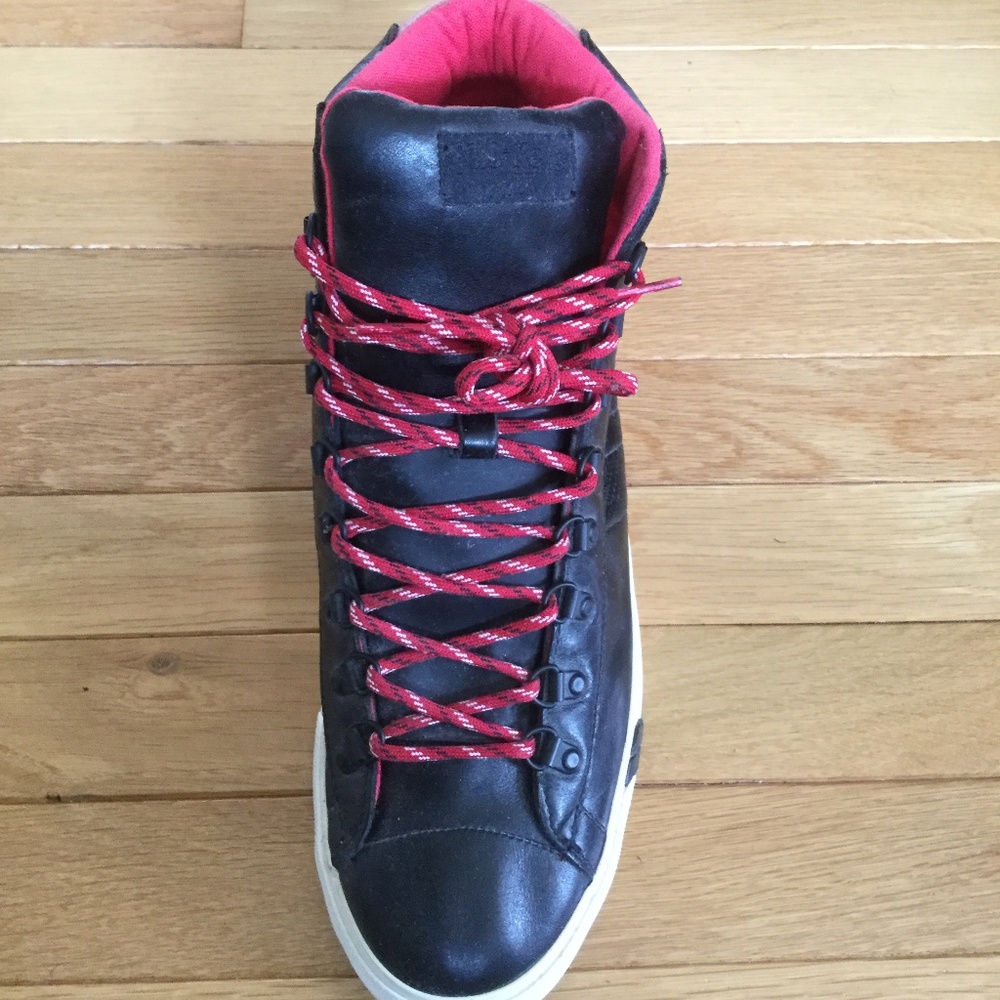 Pro Keds High Top Black Leather Sneakers
